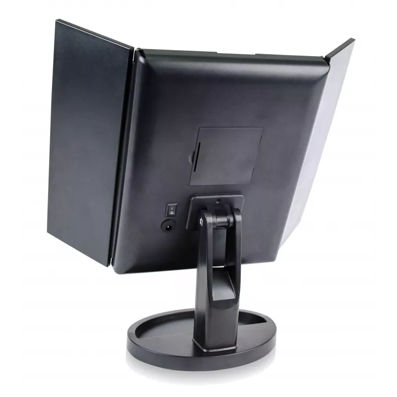 RIO MMFD-EU/1,6 24 LED Touch Dimmable Makeup Mirror, Schwarz