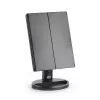 RIO MMFD-EU/1,6 24 LED Touch Dimmable Makeup Mirror, Schwarz