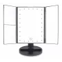 RIO MMFD-EU/1,6 24 LED Touch Dimmable Makeup Mirror, Schwarz