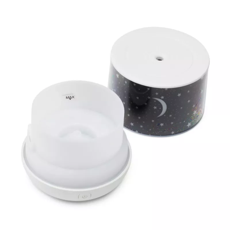RIO DHNT-EU/1.4 Dream Time Ultraschall-Aromadiffusor, Luftbefeuchter & Nachtlicht, 120 ml, 7-Farben-LED