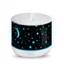 RIO DHNT-EU/1.4 Dream Time Ultraschall-Aromadiffusor, Luftbefeuchter & Nachtlicht, 120 ml, 7-Farben-LED