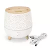 RIO DHTA-EU/1,2 TALIA Ultraschall-Aromaöl-Diffuser, 100 ml, Weiß mit Holzmaserungsbasis