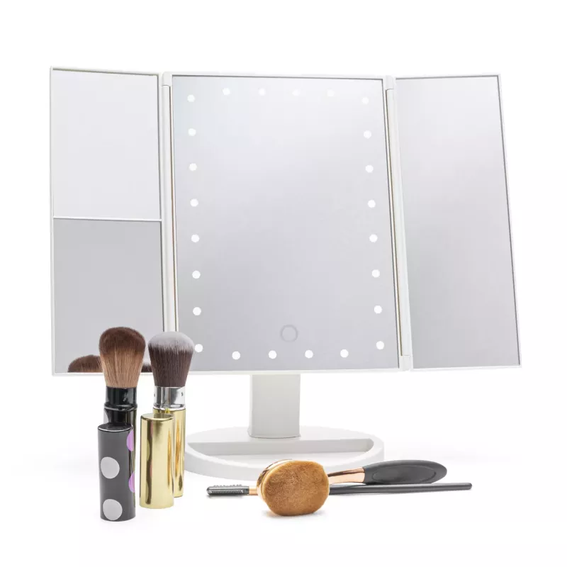 Rio MMFD-WH-EU/1,3 24 LED Touch Dimmable Makeup Mirror, Weiß