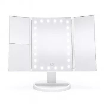 Rio MMFD-WH-EU/1,3 24 LED Touch Dimmable Makeup Mirror, Weiß