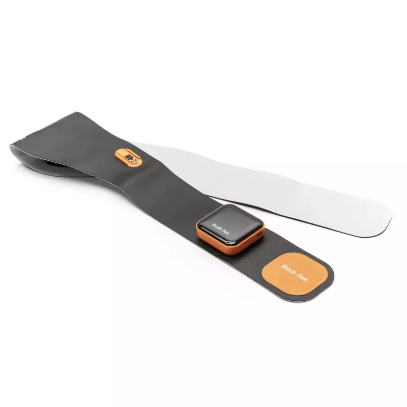 Bodi-Tek BT-ABSH-TOP-EU/1.2 Bauch- und Rückenmuskeltrainer mit Wärme, Schwarz/Orange