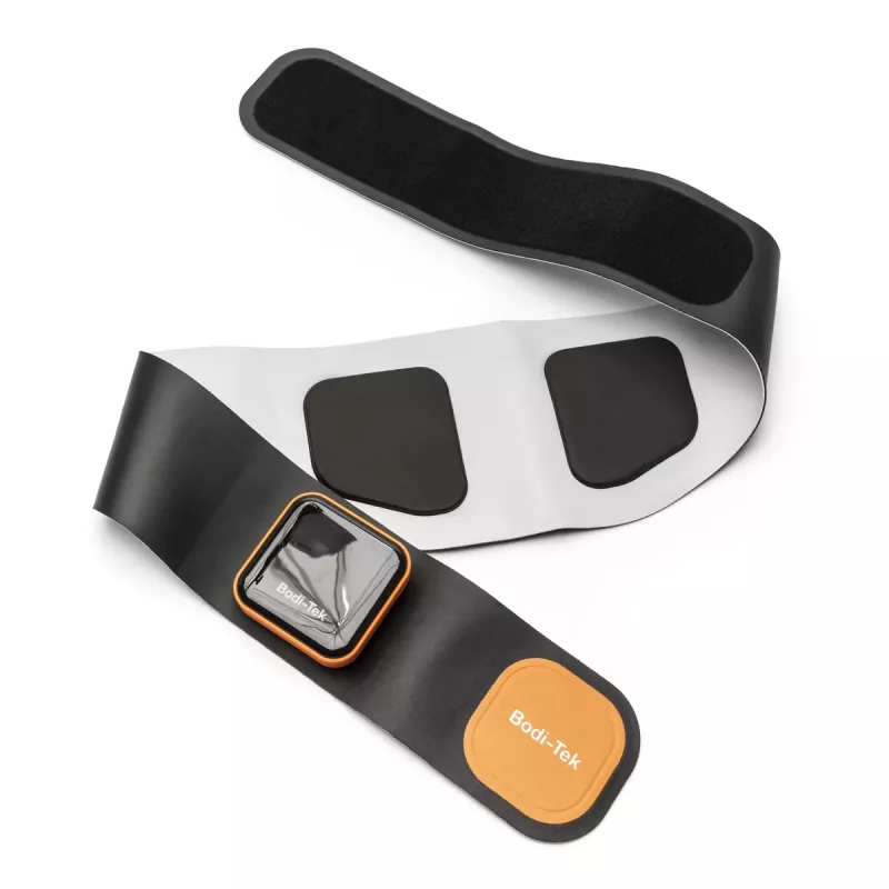 Bodi-Tek BT-ABSH-TOP-EU/1.2 Bauch- und Rückenmuskeltrainer mit Wärme, Schwarz/Orange