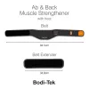 Bodi-Tek BT-ABSH-TOP-EU/1.2 Bauch- und Rückenmuskeltrainer mit Wärme, Schwarz/Orange