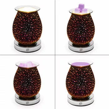RIO LAAL-EU/1,0 ALURA Ultraschall-Aromaöl-Diffuser, 100ml, 7-Farben-LED, bis zu 30 m²
