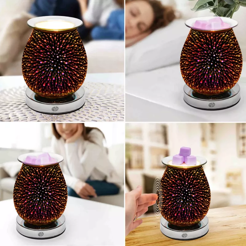 RIO LAAL-EU/1,0 ALURA Ultraschall-Aromaöl-Diffuser, 100ml, 7-Farben-LED, bis zu 30 m²