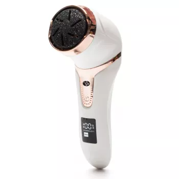 RIO PEDI5-EU/1.1 Go Smooth Elektrische Fußfeile mit Vakuumfunktion, Weiß