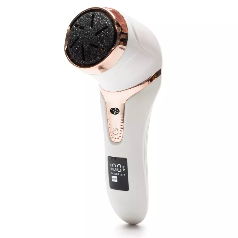 RIO PEDI5-EU/1.1 Go Smooth Elektrische Fußfeile mit Vakuumfunktion, Weiß