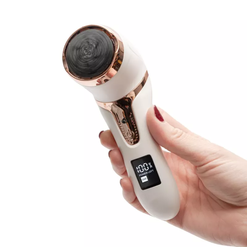 RIO PEDI5-EU/1.1 Go Smooth Elektrische Fußfeile mit Vakuumfunktion, Weiß