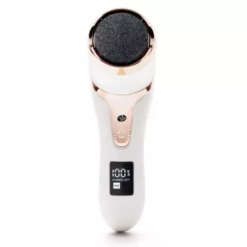 RIO PEDI5-EU/1.1 Go Smooth Elektrische Fußfeile mit Vakuumfunktion, Weiß