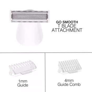 Rio SHTR-EU/1.3 Go Smooth 4-in-1 Damenrasierer & Bikinitrimmer, Weiß
