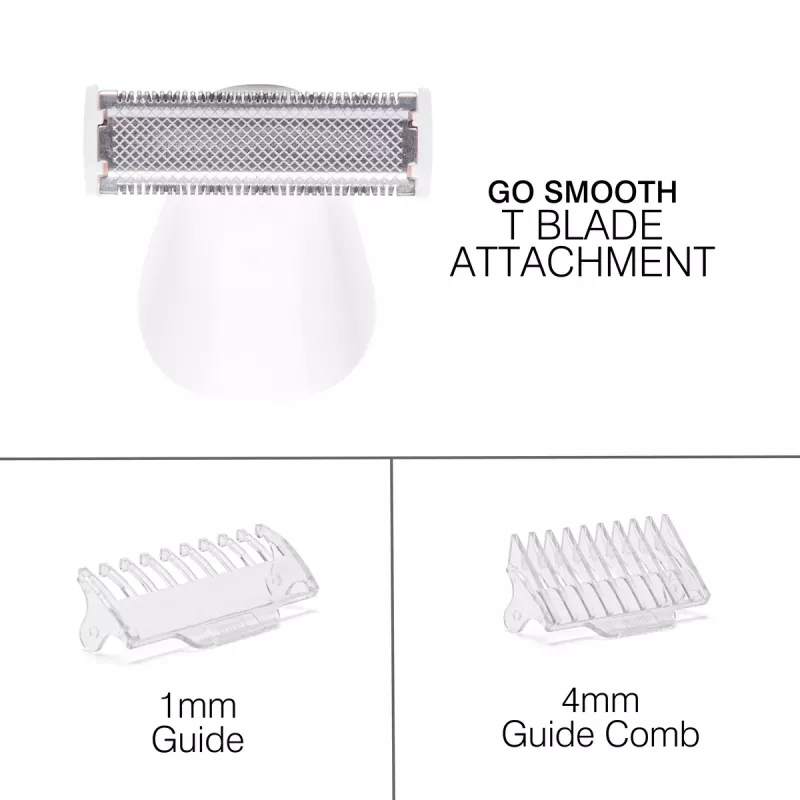 Rio SHTR-EU/1.3 Go Smooth 4-in-1 Damenrasierer & Bikinitrimmer, Weiß