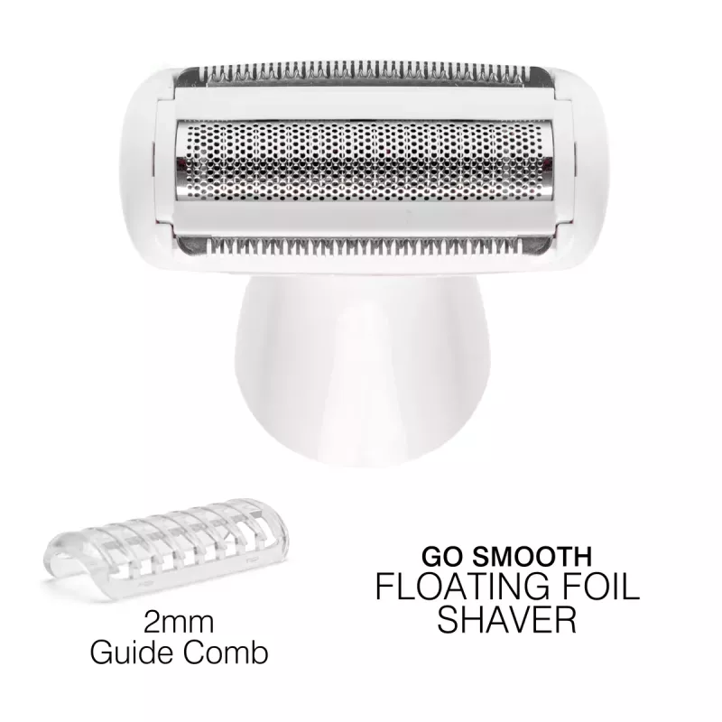 Rio SHTR-EU/1.3 Go Smooth 4-in-1 Damenrasierer & Bikinitrimmer, Weiß