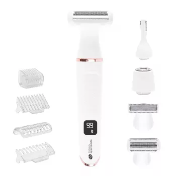 Rio SHTR-EU/1.3 Go Smooth 4-in-1 Damenrasierer & Bikinitrimmer, Weiß