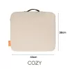 Bodi-Tek BT-CSOH-XX-EU/1.2 COZY Kabelloses beheiztes Sitzkissen 39 x 44 cm, Beige