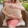 Bodi-Tek BT-CSHT2-W-LC-PB10 COZY Una Heated Comfort Cushion 45 x 45 cm, Light Chocolate