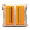 Bodi-Tek BT-CSHT2-F-BG-PB10 COZY Una Heated Comfort Cushion & Power Bank 10000 mAh, Beige