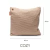 Bodi-Tek BT-CSHT2-K-BG-PB10 COZY Una Cushion Knitted & Power Bank 10000 mAh, Beige