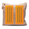 Bodi-Tek BT-CSHT2-K-BG-PB10 COZY Una Cushion Knitted & Power Bank 10000 mAh, Beige