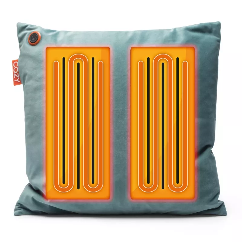 Bodi-Tek BT-CSHT2-XX-EU/1.0 COZY Una Heated Comfort Cushion 45 x 45 cm, Grün