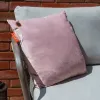 Bodi-Tek BT-CSHT2-V-LP-PB10 COZY Una Heated Comfort Cushion 45 x 45 cm, Light Pink Velvet