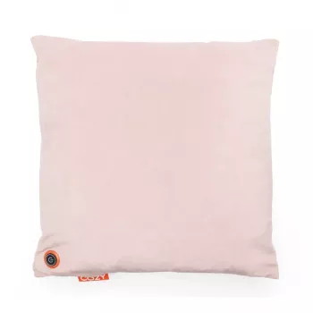 Bodi-Tek BT-CSHT2-V-LP-PB10 COZY Una Heated Comfort Cushion 45 x 45 cm, Light Pink Velvet