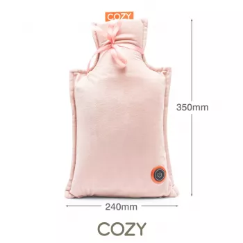 Bodi-Tek BT-WBHT-EU/1.0 COZY Wiederaufladbare Wärmflasche - Grau