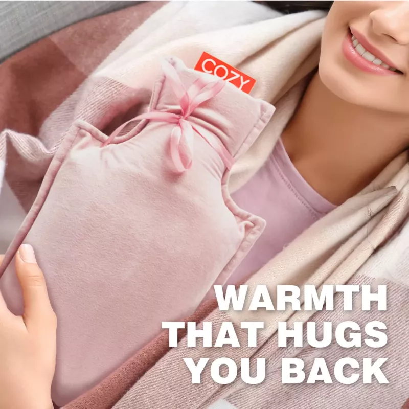 Bodi-Tek BT-WBHT-EU/1.0 COZY Wiederaufladbare Wärmflasche - Grau