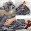Bodi-Tek BT-BLHT-EU/1.0 COZY Snuggle Blanket Heated Throw 130 x 160 cm, Grau