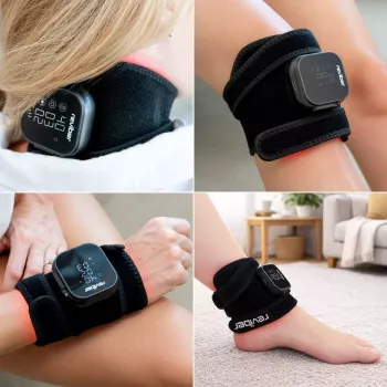Reviber RV-MATP-EU Infrarot-Lichttherapie-Pad - 660nm & 850nm, 120 LEDs, flexibles Neopren