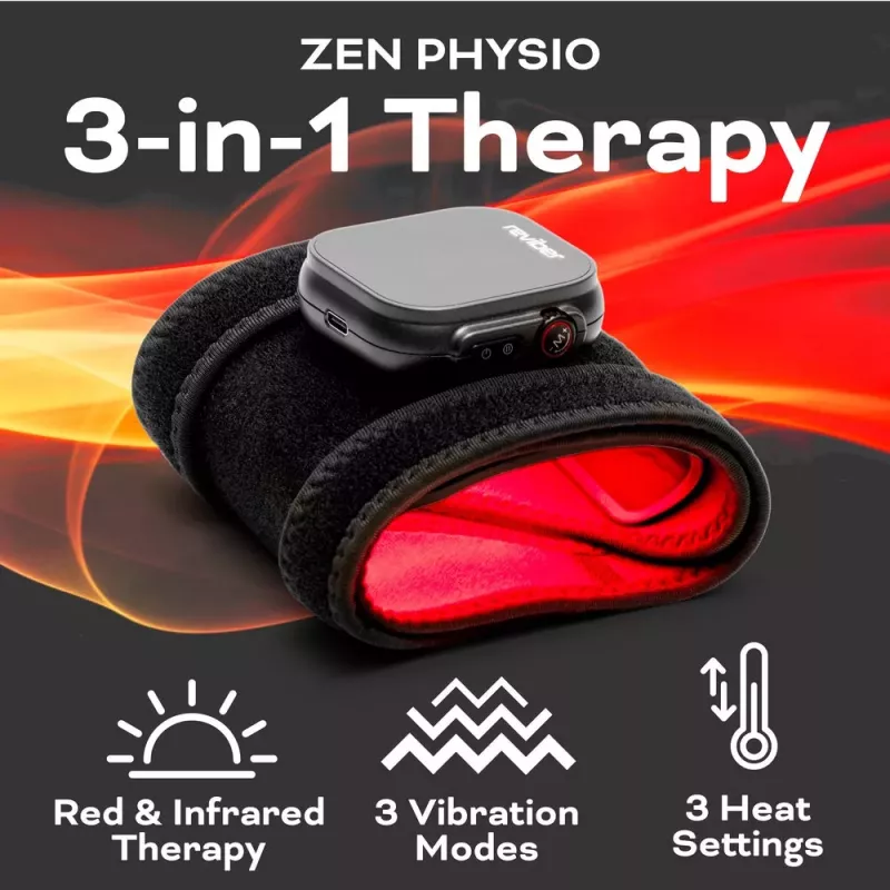 Reviber RV-MATP-EU Infrarot-Lichttherapie-Pad - 660nm & 850nm, 120 LEDs, flexibles Neopren