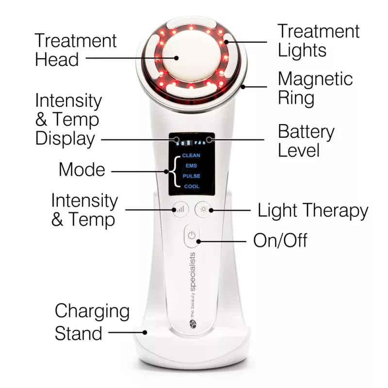 Rio FCTL-TOP-EU/1.0 Facelift & Tone Beauty Spa, 6-in-1 Hautpflegegerät