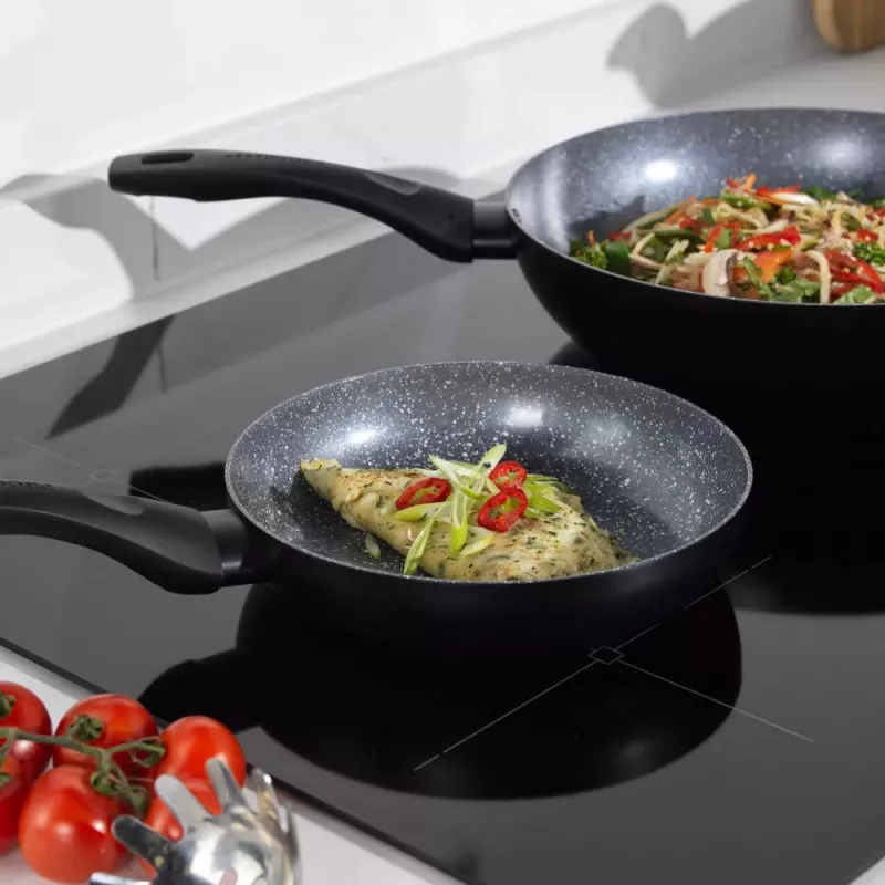Progress BW12901EU7 Marble Ceramic 20cm Stir-Fry Pan