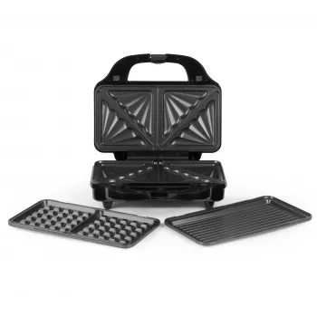Salter EK2143TFVDE XL 3-in-1 Snack Maker - Schwarz/Silber