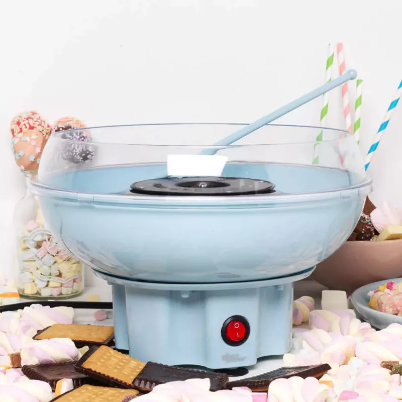 Giles & Posner EK2641GSBLVDEV2 Zuckerwattemaschine - 500 W, Pastellblau, Retro-Design