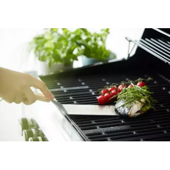 Barbecook Fischwender FSC 37 cm (6er-Pack) - Edelstahl-Schlitzklinge mit ergonomischem Holzgriff