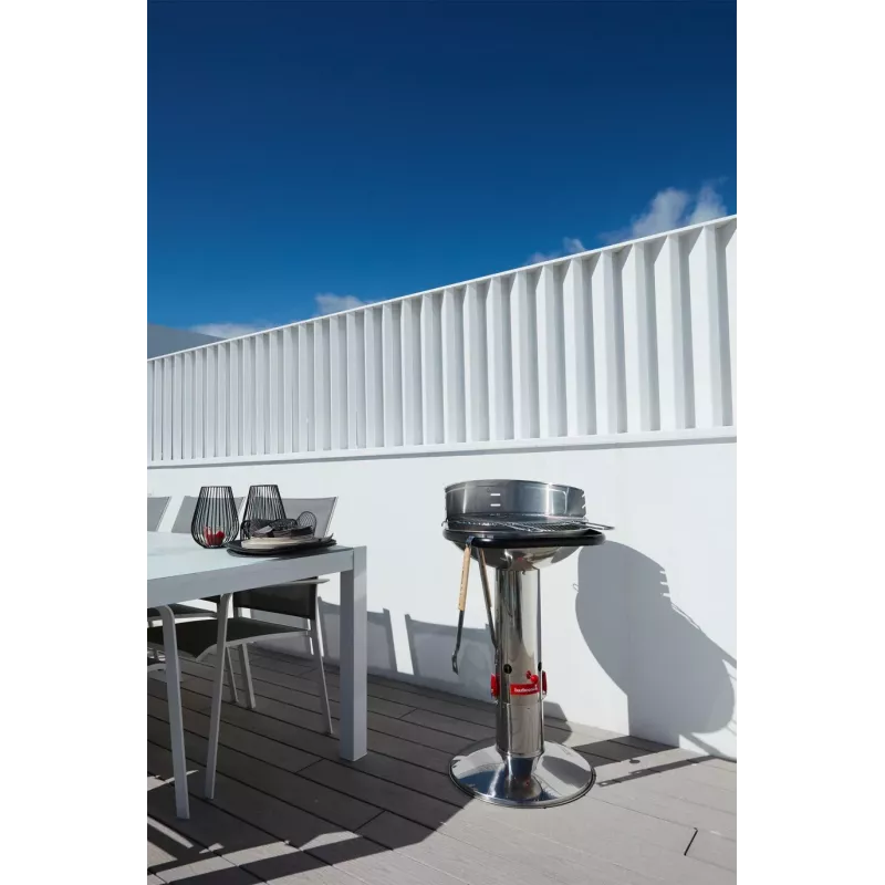 Barbecook Loewy 50 SST Holzkohlegrill, 51,5 x 56 x 99 cm, Silber