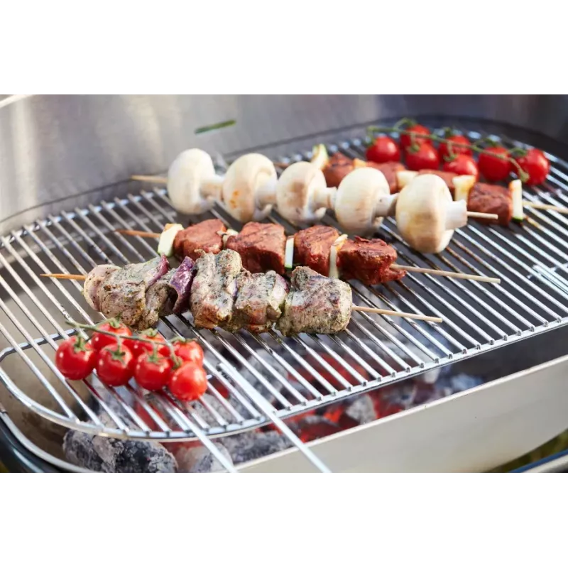 Barbecook Loewy 55 SST Holzkohlegrill, 59,8 x 35,4 x 101 cm, Edelstahlrost, Schwarz
