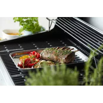 Barbecook Wiederverwendbare Edelstahl-Grillpfanne 34,5 x 24 x 3 cm BC-ACC-7079