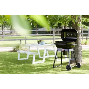 Barbecook Holzkohlegrill Magnus Original, 85 x 64 x 110 cm, Schwarz
