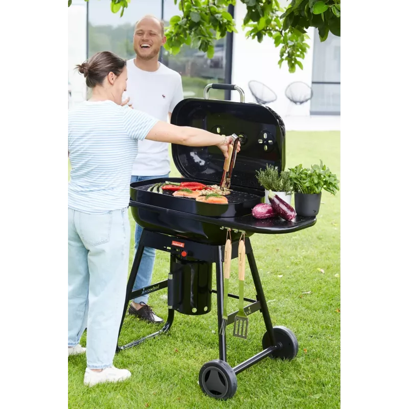 Barbecook Holzkohlegrill Magnus Comfort, 85 x 64 x 110 cm, Schwarz