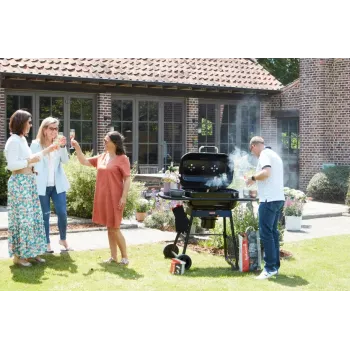 Barbecook Holzkohlegrill Magnus Premium, 85 x 64 x 110 cm, Schwarz