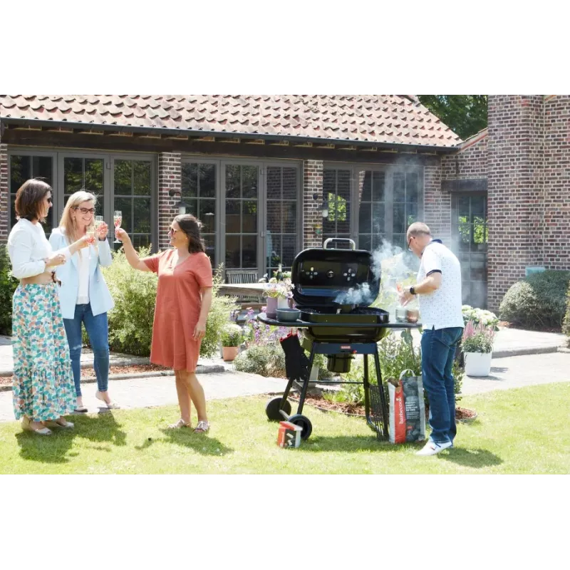 Barbecook Holzkohlegrill Magnus Premium, 85 x 64 x 110 cm, Schwarz