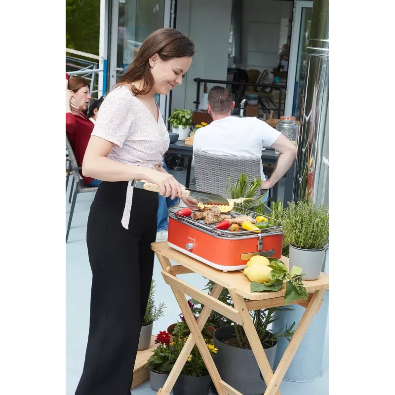 Barbecook BC-ELE-1001 E-Carlo Elektrischer Tischgrill 2500 W Rot
