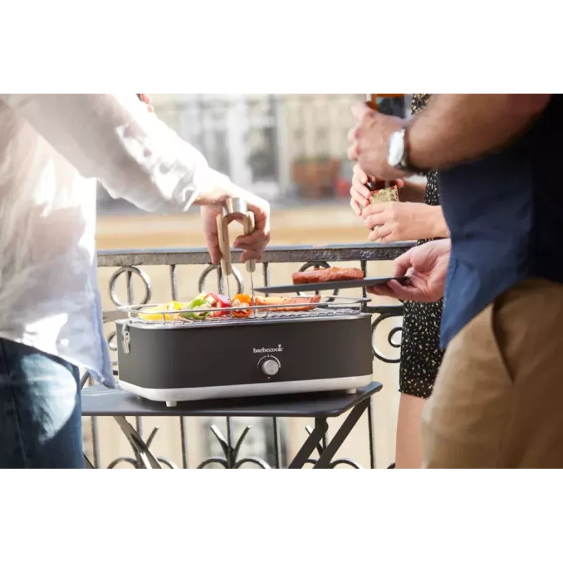 Barbecook E-Carlo Elektrischer Tischgrill 2500 W Midnight Grey