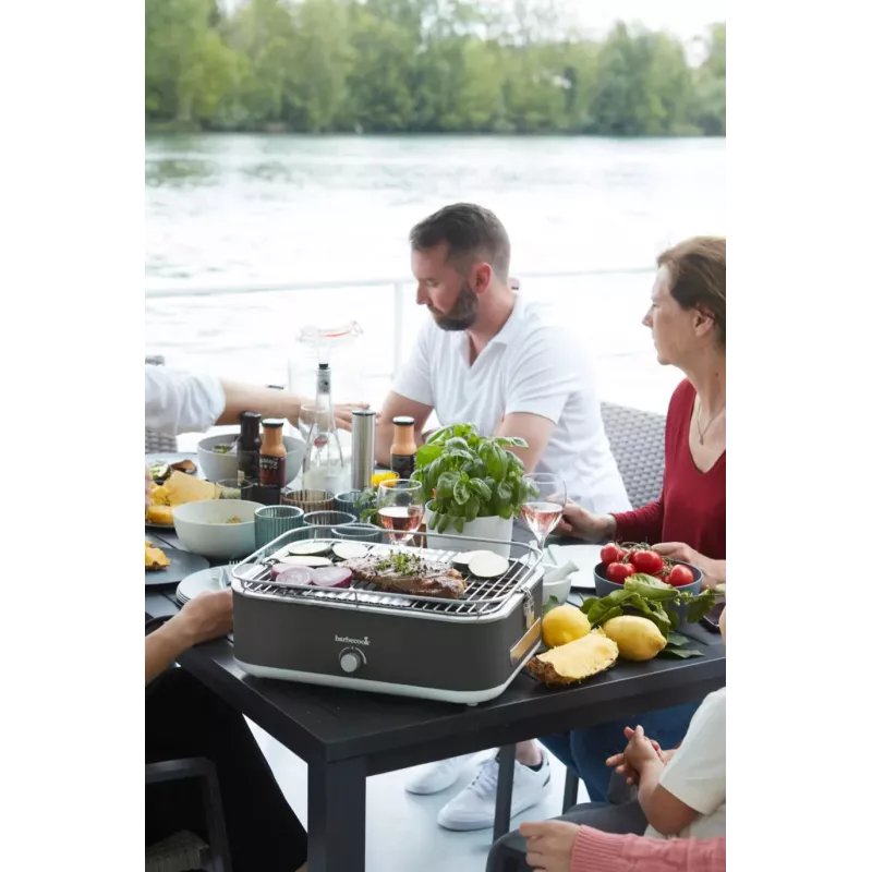 Barbecook E-Carlo Elektrischer Tischgrill 2500 W Midnight Grey