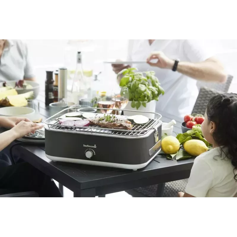 Barbecook E-Carlo Elektrischer Tischgrill 2500 W Midnight Grey